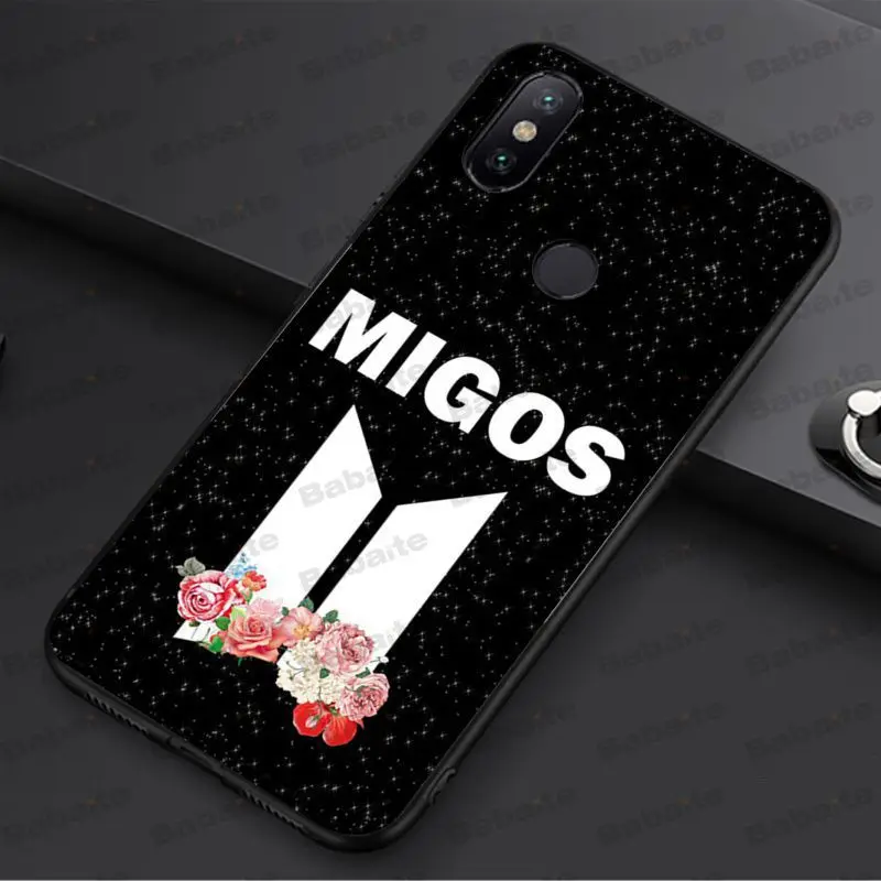 Черный силиконовый мягкий чехол для телефона Babaite migos из ТПУ redmi 5plus 5A 6pro 4X note5A note4x