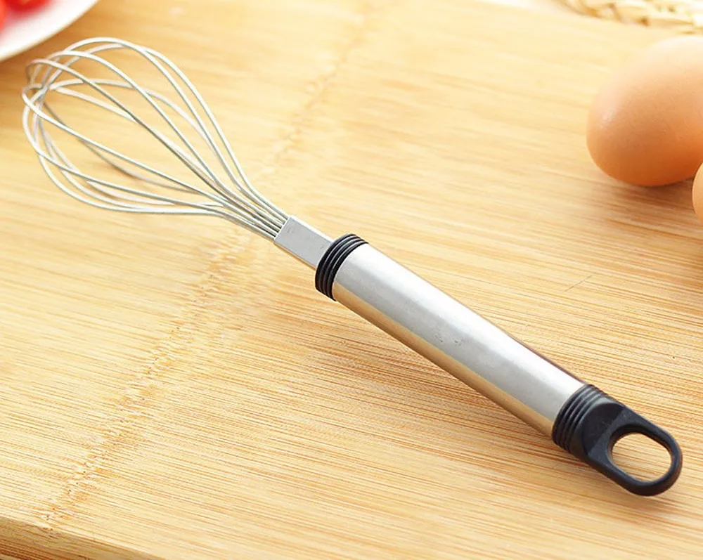 

Handle Whisk Stainless Steel Mixer Balloon Egg Beater Tools Beater Baking Pastry Tools Coil Whisk Milk Blender Kitchen Tool#30