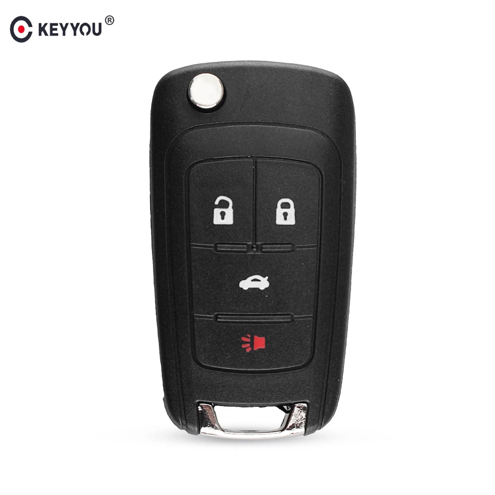 Чехол книжка для автомобильного ключа KEYYOU с 4 кнопками Opel Vauxhall Insignia Astra J Zafira|Ключ