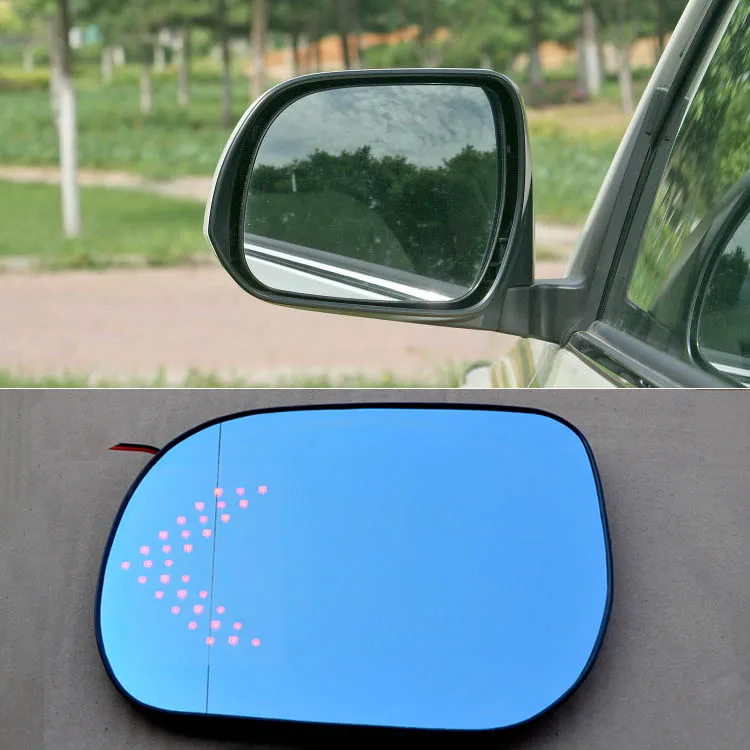 Очки синие с боковым зеркалом для Toyota Highlander 2009 2013 2 шт.|side view mirror|view mirrorblue side mirror |
