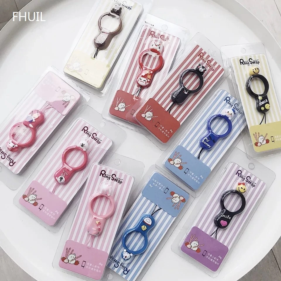 Кольцо на палец для телефона, ремешки, каваи, силиконовые ремешки, USB держатель для ключей, веревка для мобильного телефона, мини-ремешок