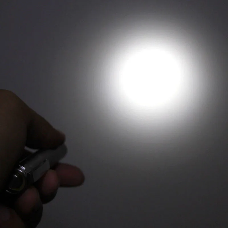 XP-E R3 300 люмен 1-Mode Белый Супер Мини из нержавеющей стали яркий фонарик и зажим 1x10440/1