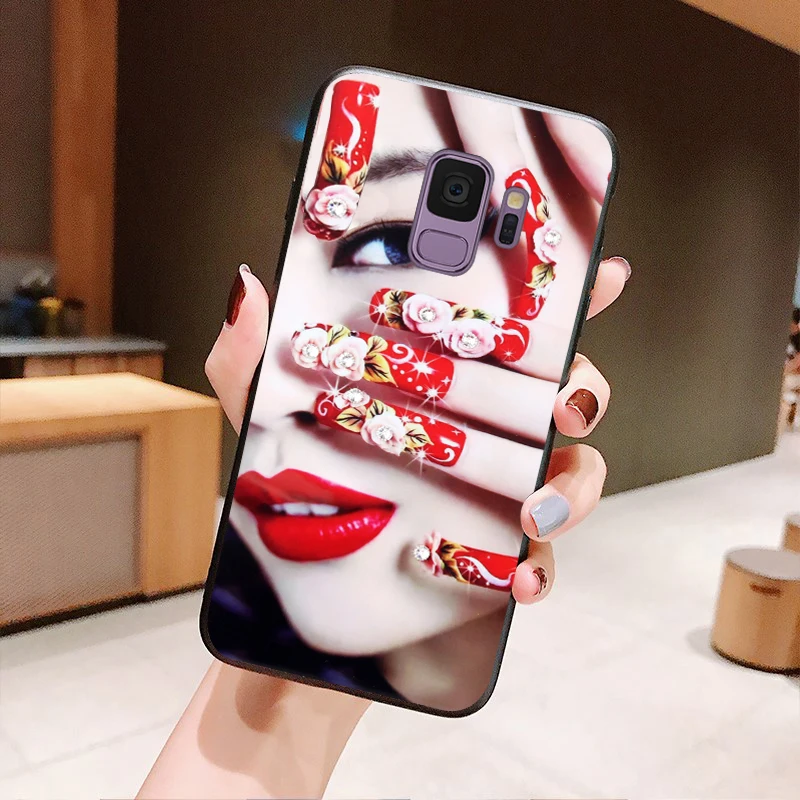 YonLinTan coque чехол для Samsung galaxy s9 Plus s 9 s9plus силиконовый etui мягкий палец роскошный 3d