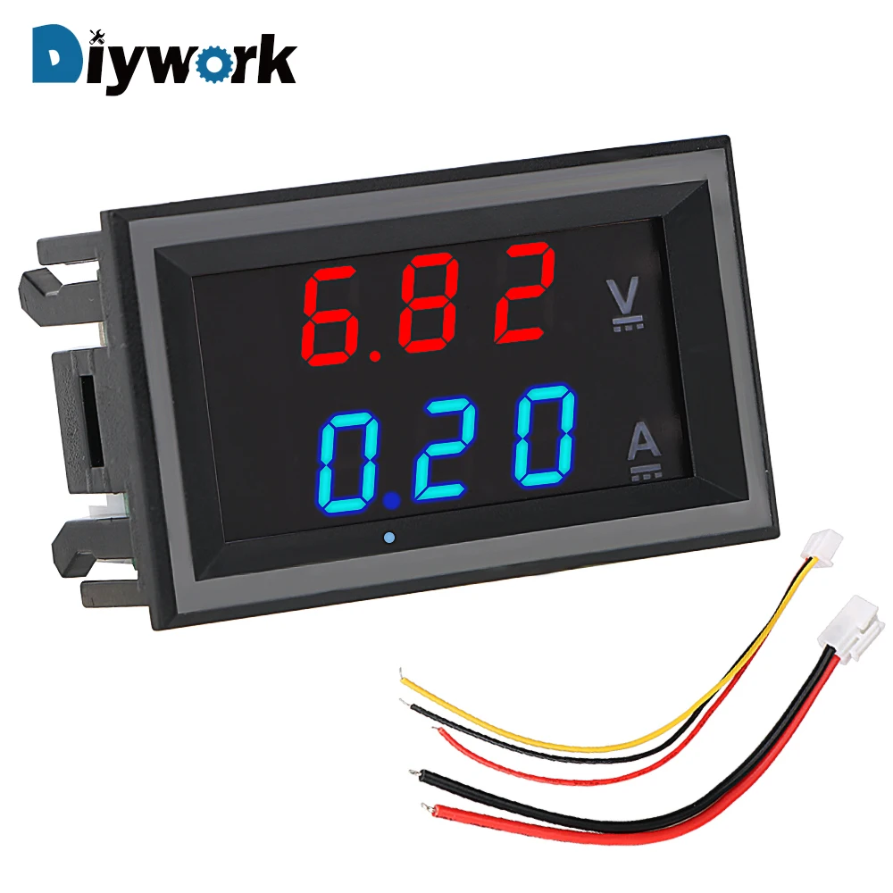 Цифровой мини вольтметр DIYWORK амперметр светодиодный дисплей индикатор