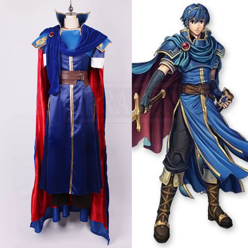 Пожарная эмблема супер разбивать братьев Brawl Marth Косплей Костюм| |