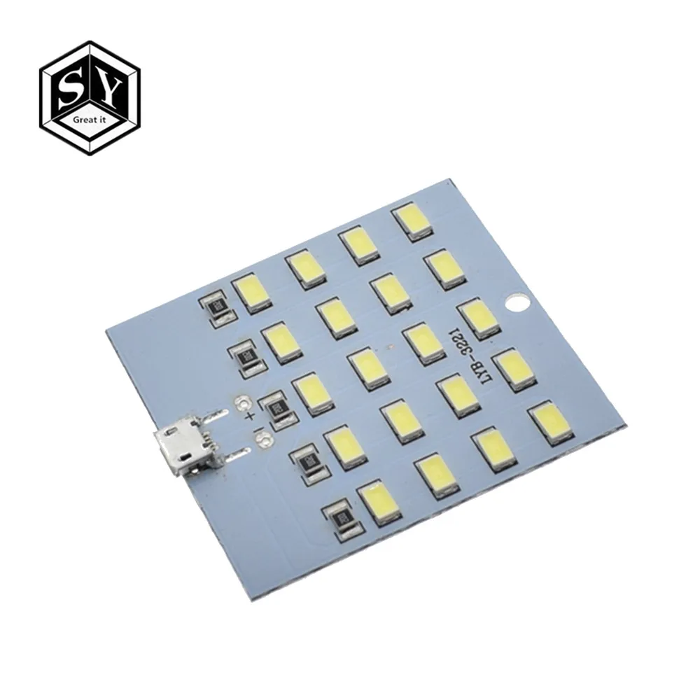 1 шт. высокое качество 5730 smd 5V 430mA~ 470mA белый Mirco Usb 5730 светодиодный светильник ing панель USB Мобильный светильник аварийный светильник Ночной светильник