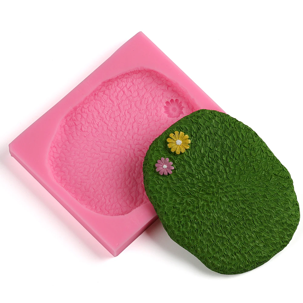 

Sugarcraft Flower Grassland Lace Texture Silicone Mold Fondant Mold Cake Border Decorating Tools Chocolate Gumpaste Baking Mold