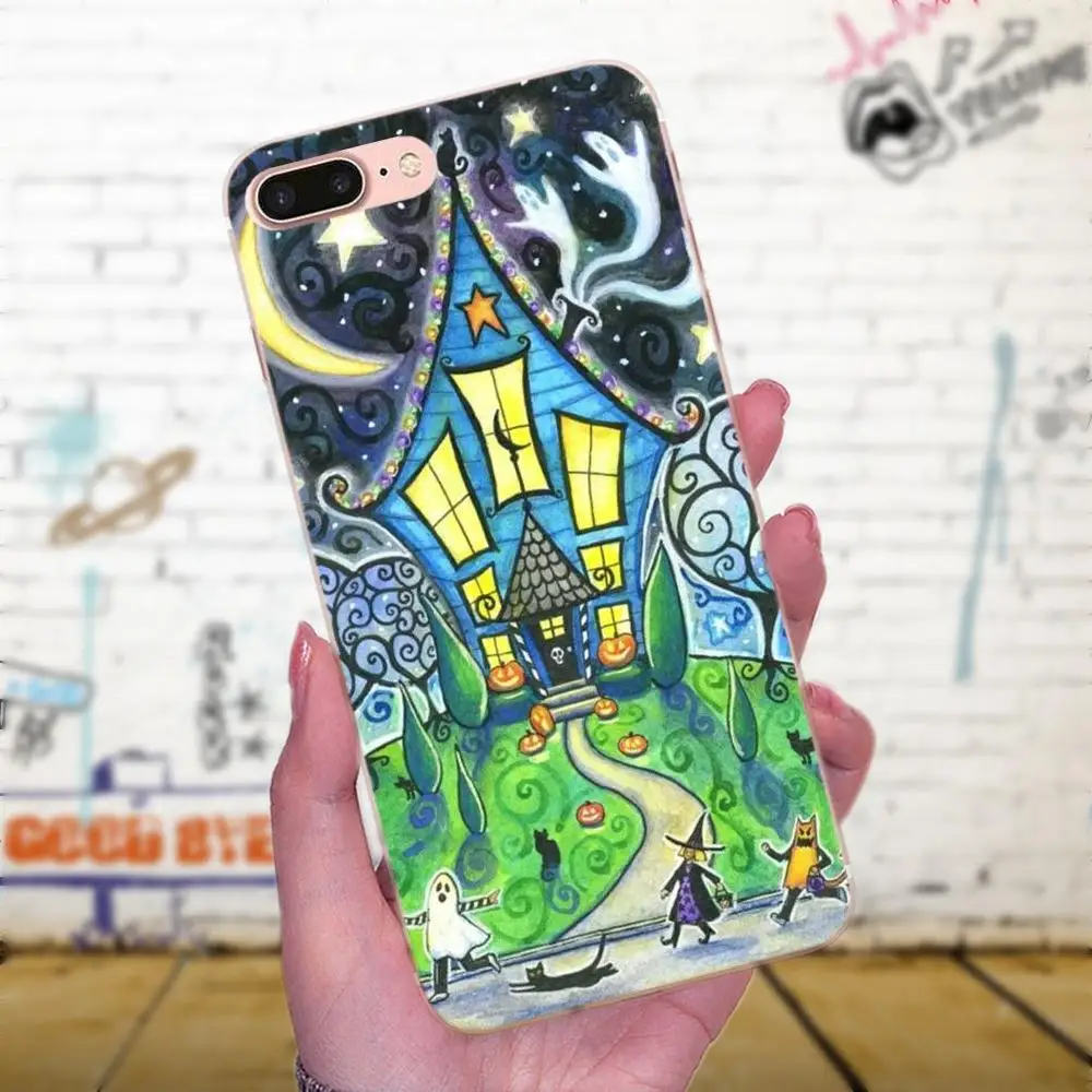 Мягкие чехлы из ТПУ для Xiaomi Mi3 Mi4 Mi4C Mi4i Mi5 Mi 5S 5X 6 6X 8 SE A1 Max Mix 2 Note 3 4 тыква Хэллоуин |