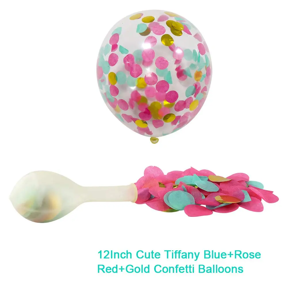 100 шт. Декоративная гирлянда с голубыми зелеными горячими розовыми шарами