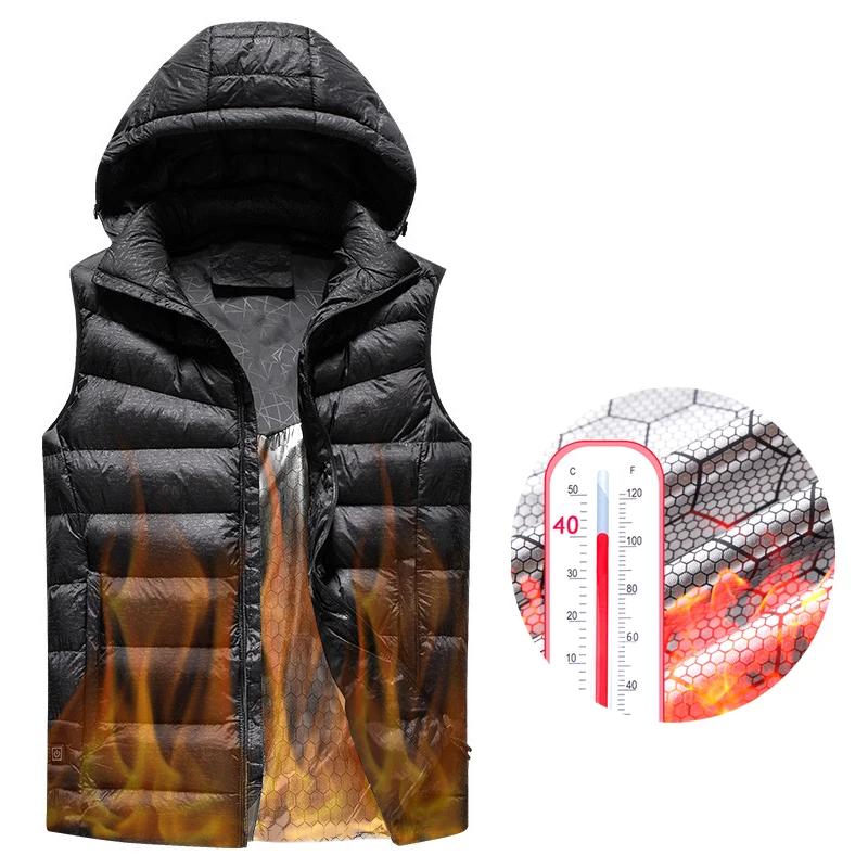 

Лидер продаж! Зимний жилет с подогревом, Женская толстовка с USB-зарядкой, унисекс, жилет с электрозарядкой, теплое уличное пальто с подогрево...