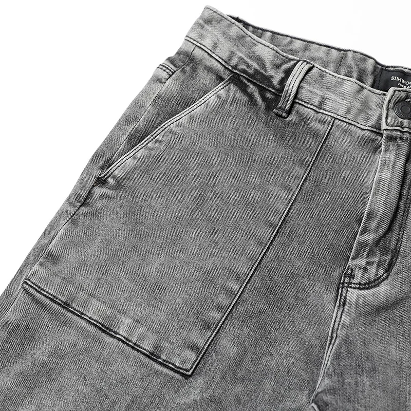Джинсы SIMWOOD мужские весенние модные облегающие большого размера NC017060|brand jeans
