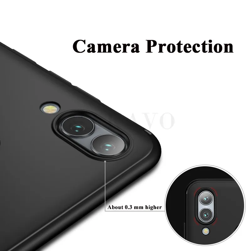 Чехол MAKAVO для Huawei P Smart 2019 полностью защитный мягкий силиконовый матовый чехол Pro