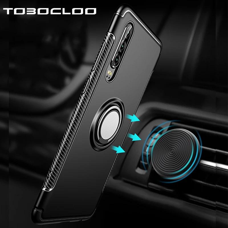 360 металлическое кольцо автомобильный держатель чехол для Huawei P30 Lite P20 Pro P10 Plus Mate 20