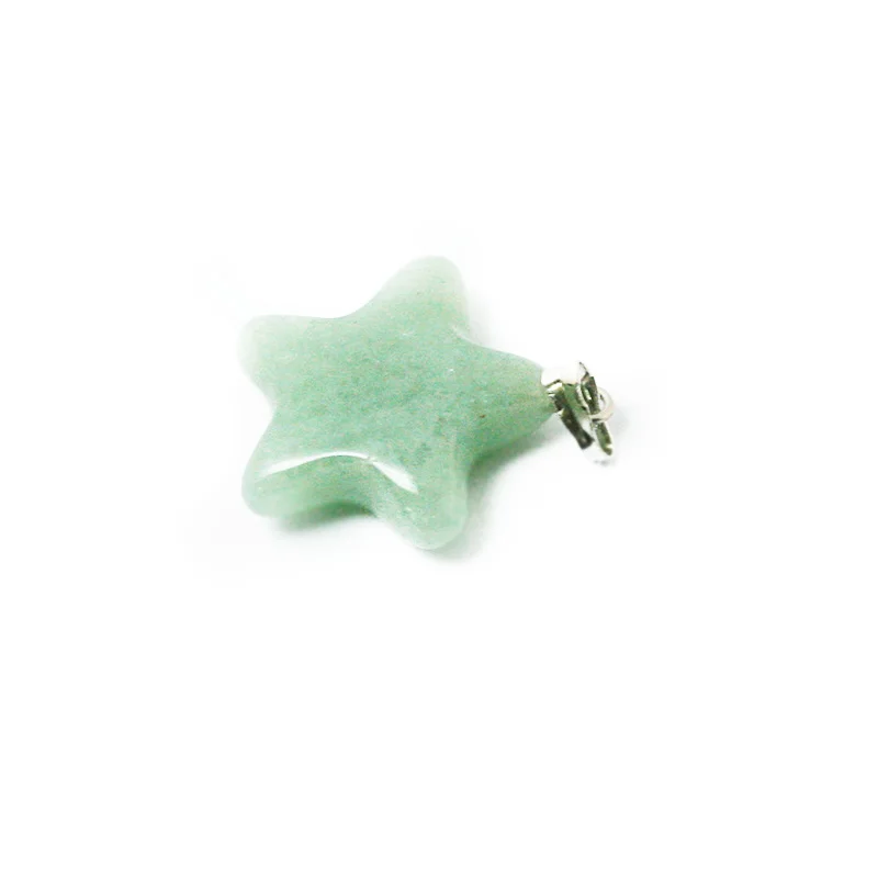 Камень-подвеска высокого качества из кристаллического кварца Healing Point Nature Star Gem-Bead диаметром 20 мм для создания женских украшений в стиле DIY на ожерелье.