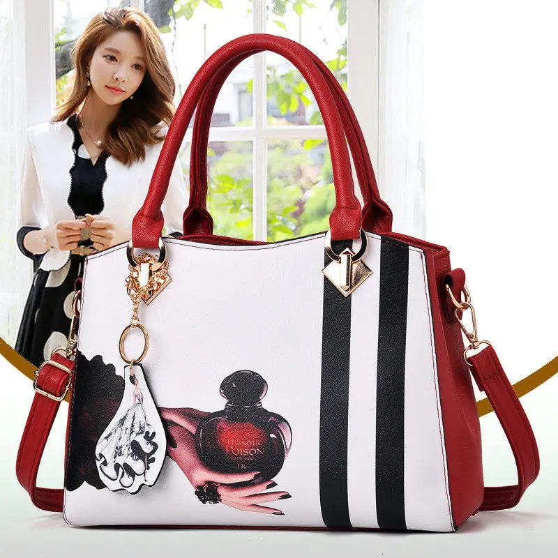 New Elegant Women Bag Fashion Leather Handbag Casual Tote Female Messenger Bags Shoulder Top Handle Lady Purse Wallet Bolsos | Багаж и