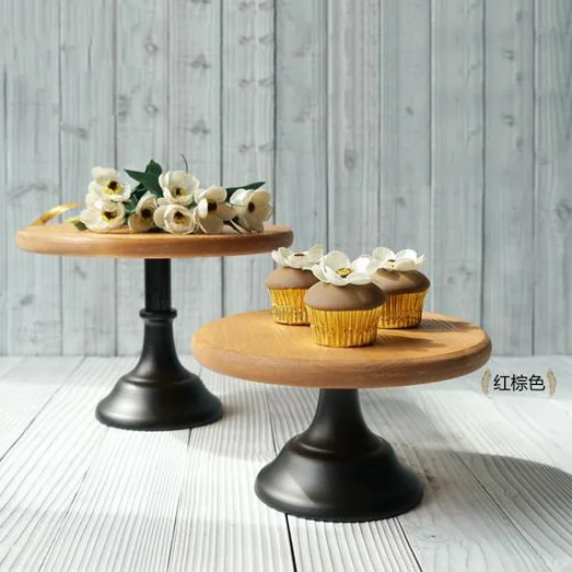 Подставка для десертного столика деревянная подставка торта в стиле ретро