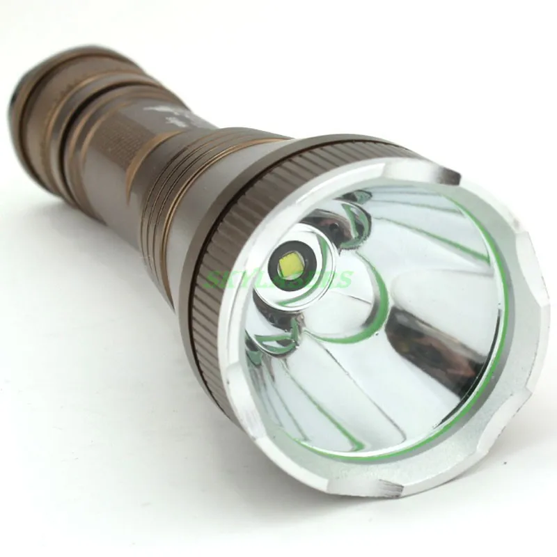 Новая версия C7 Cree XM-L T6 2000LM 5-режиме Long shoot Белый LED Фонарик Факел (1x18650) | Лампы и