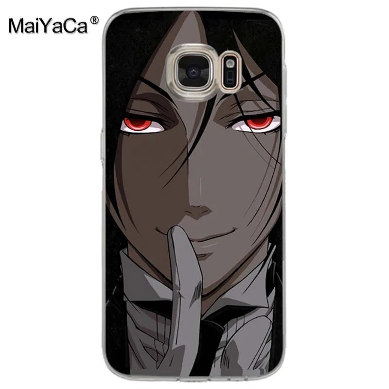 Чехол для телефона MaiYaCa Black Butler с аниме принтом samsung galaxy s7 edge s6 plus s5 s4 s8 | Мобильные