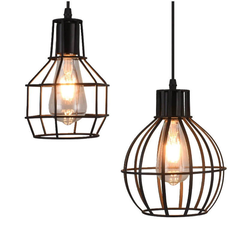 

Custom stair light retro industrial style American country wrought iron rotating staircase lamp long Pendant Lights wf4251450