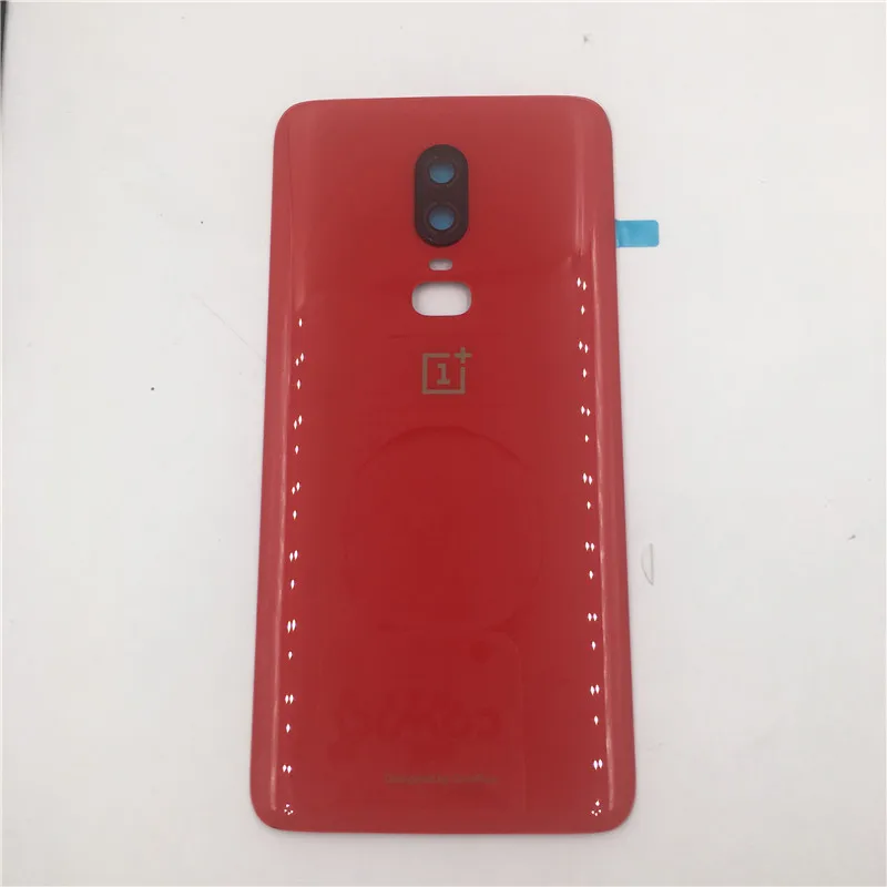 Mirror Red Оригинальное 3D стекло для Oneplus 6 six, чехол на батарейку, задняя крышка, чехол для телефона, чехол для One Plus 6, запасные части - Цвет: Mirror Red