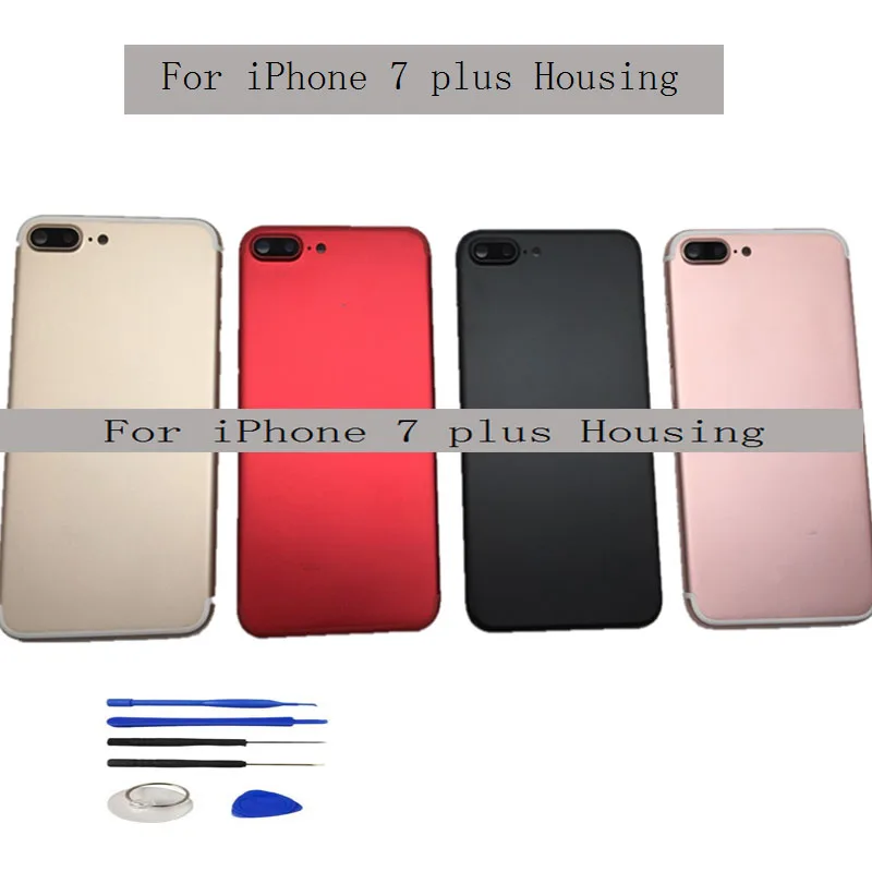 5," для Apple iPhone 7 Plus крышка батареи задняя дверь задняя промежуточный Корпус Шасси Полный Корпус в сборе с гибким кабелем