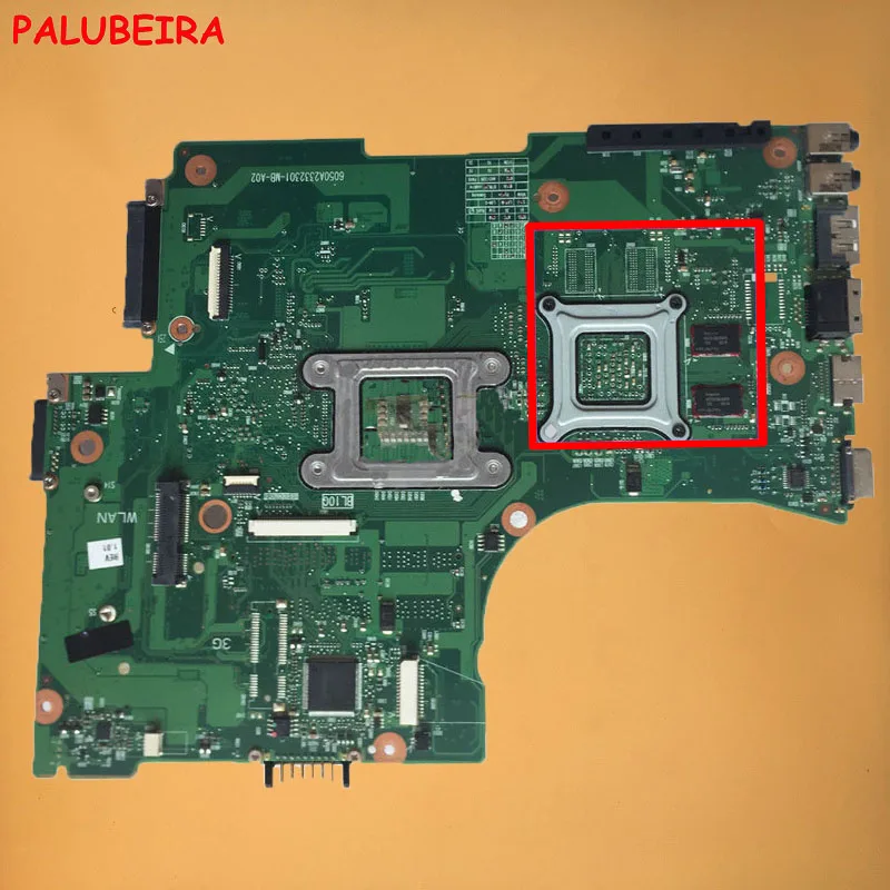 Palubeira V000218130 6050A2332301-MB-A02 материнская плата для ноутбука Toshiba L650 L655 DDR3 с 4 чип VGA тестирование