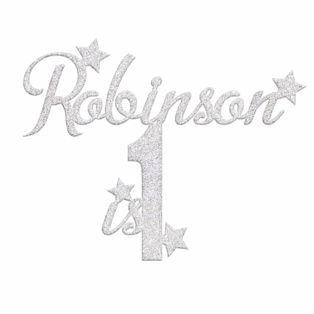 1 шт. персонализированный на заказ с именем ко дню рождения топпер для торта