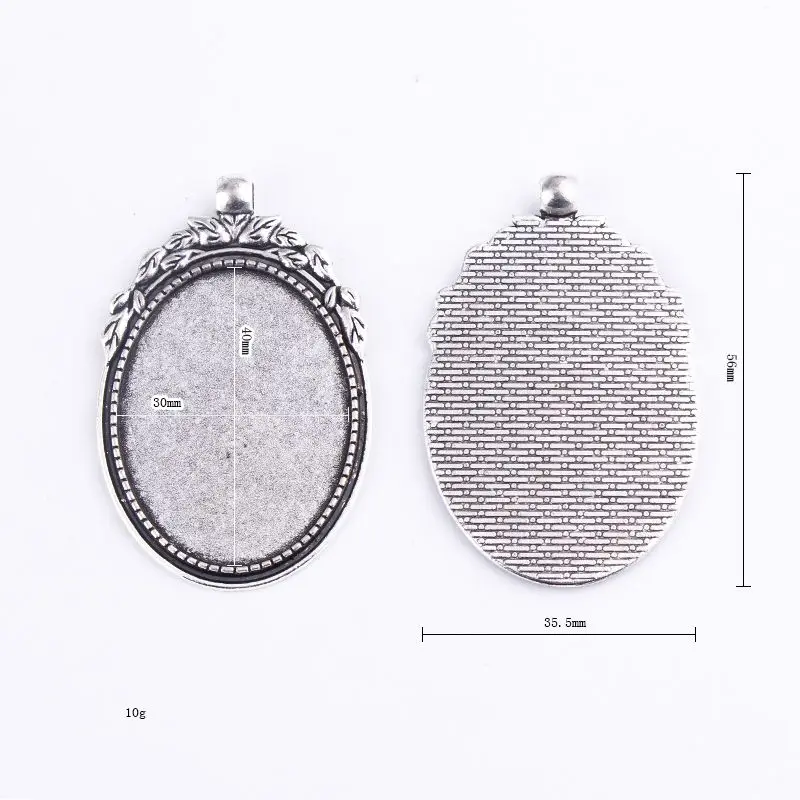 1 шт./лот серебряная филигранная камео кабошоновая основа подвесной поддон 32*60 5