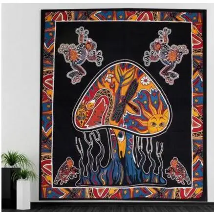 

Indian style abstract mysterious sofa thread blanket background cloth porch hanging cloth wall tapestry