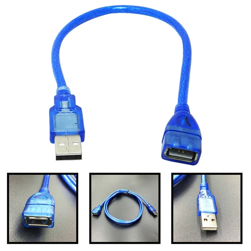 Удлинитель кабеля USB 0 3 2 м Папа мама кабели для передачи данных ПК клавиатуры
