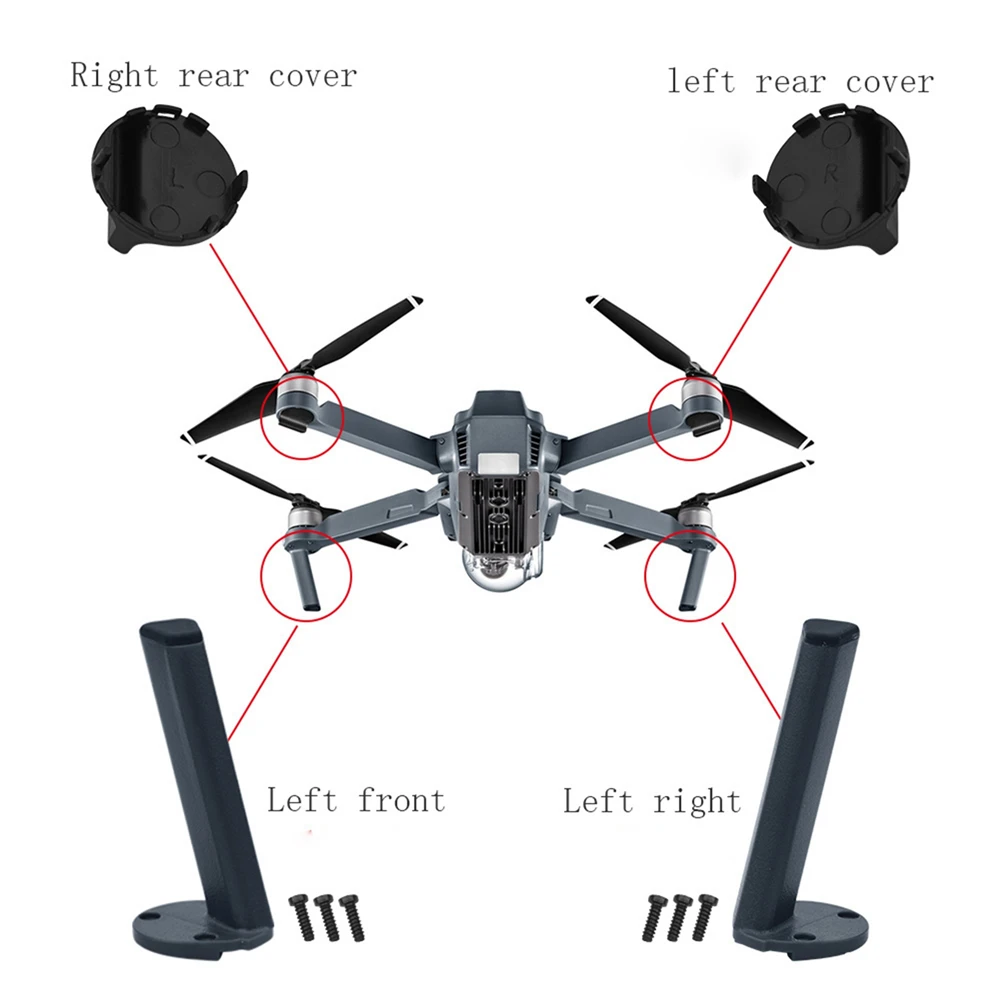 Комплект аксессуаров для шасси DJI Mavic Pro моторный рычаг дрона переднее левое и