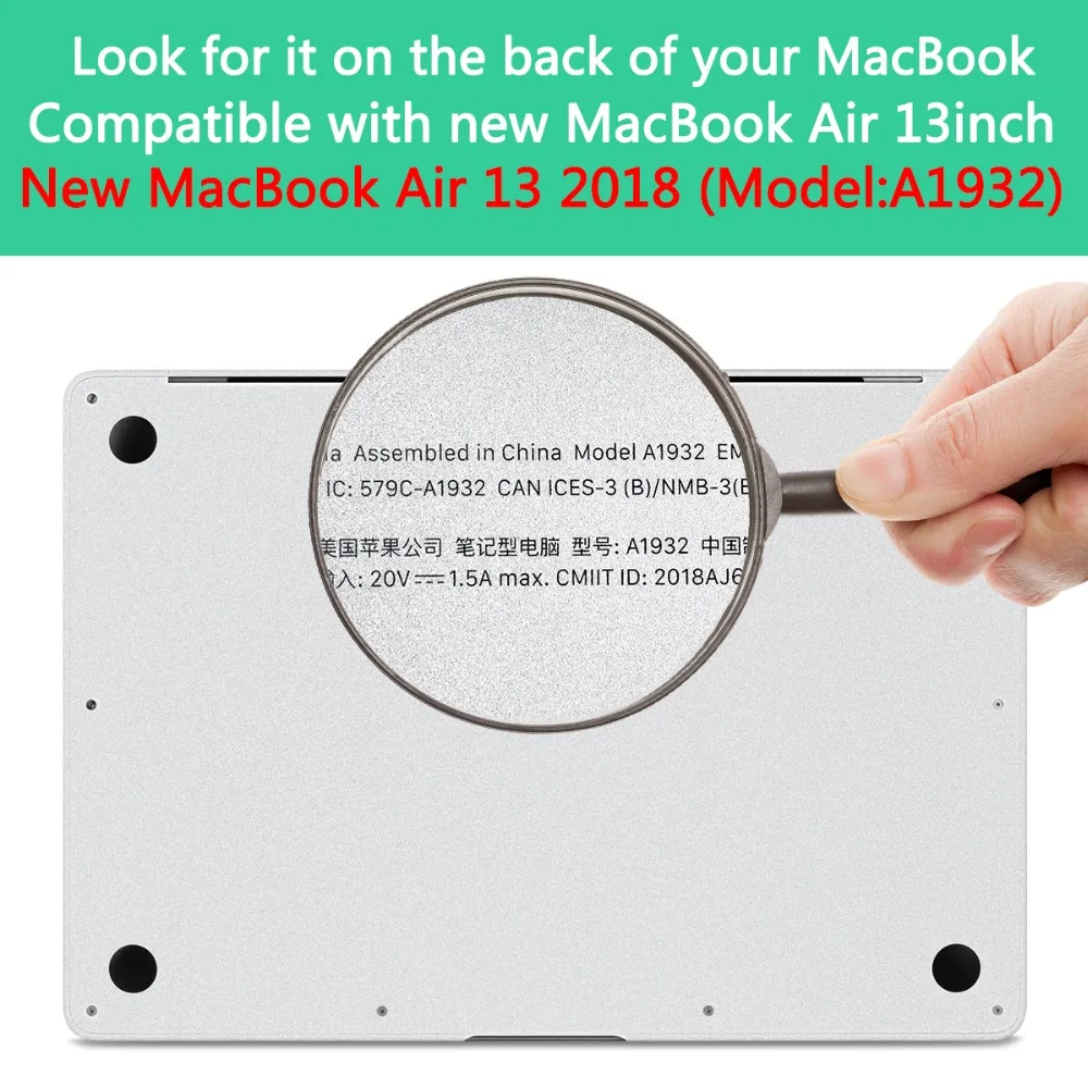Английская Водонепроницаемая Пылезащитная крышка клавиатуры для Macbook Air 13 A1932 Touch ID градиентный цвет американская Защита клавиатуры