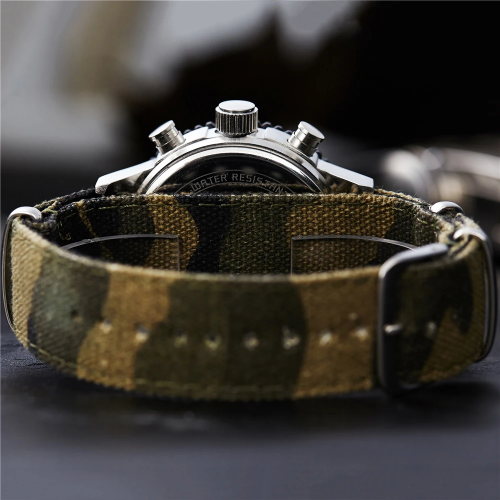 GOLDENHOUR Лидирующий бренд водонепроницаемые военные спортивные часы камуфляж