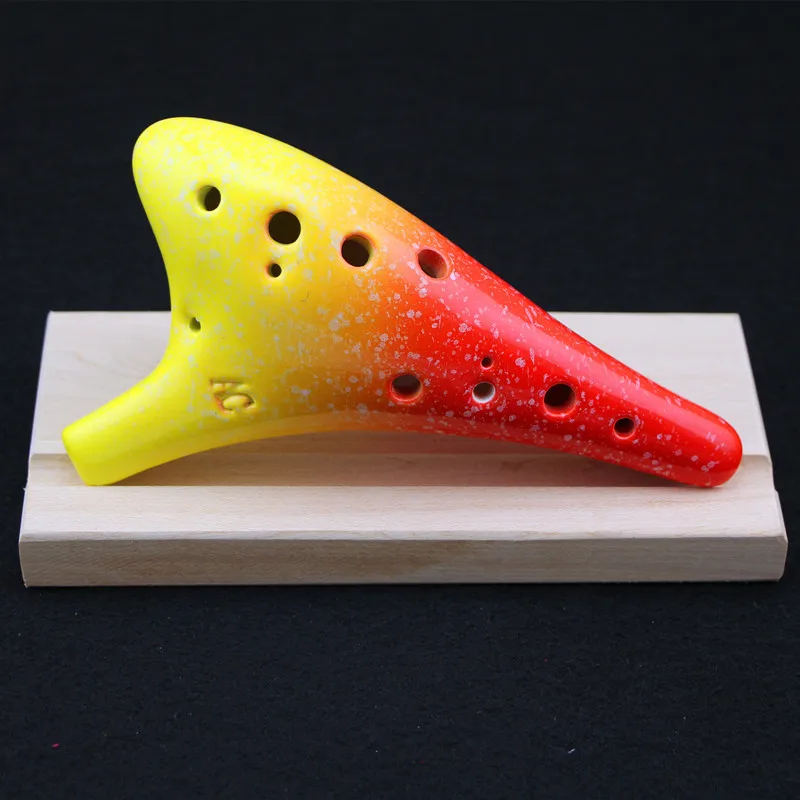 12 отверстий 16 цветов Ocarina Star Series круглая головка Alto C музыкальный инструмент для