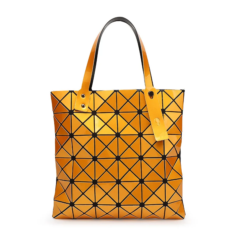 Модные геометрический ромбовидный узор сумка из искусственной кожи для женщин