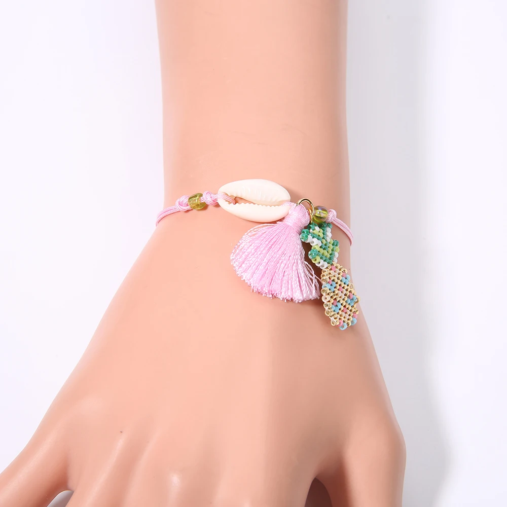 Rttooas браслет с шармами Miyuki Delica ананас Pulseiras ручной работы Bileklik дружбы для женщин |