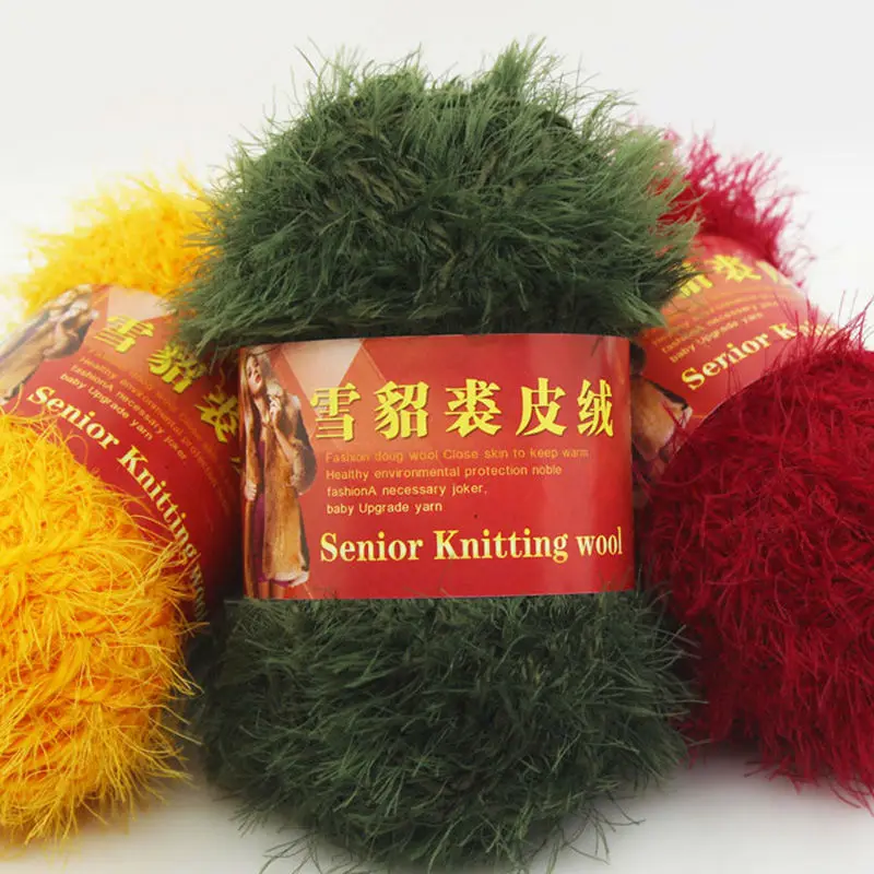 500 г/пакет ворсинок шерсть пряжа перо Феникс мех кашемир длинноволосый норковый