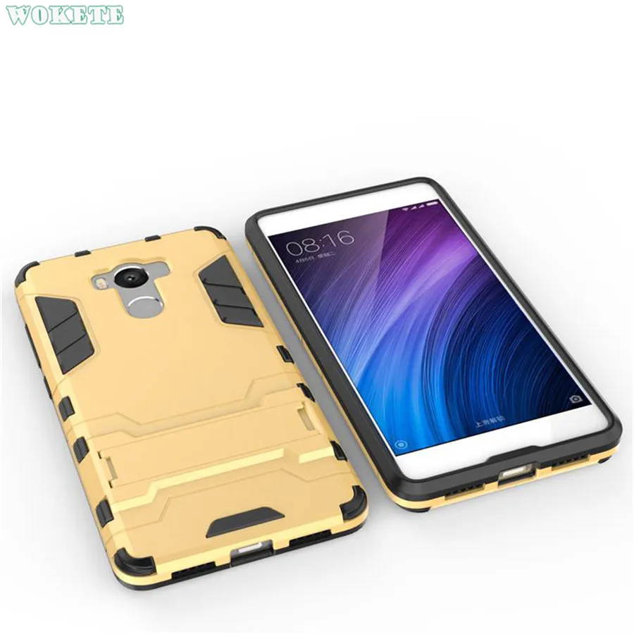 For Xiaomi Redmi 4 Shell Slim Robot Armor Shockproof Rubber Case Pro Phone Cover Prime Coque |