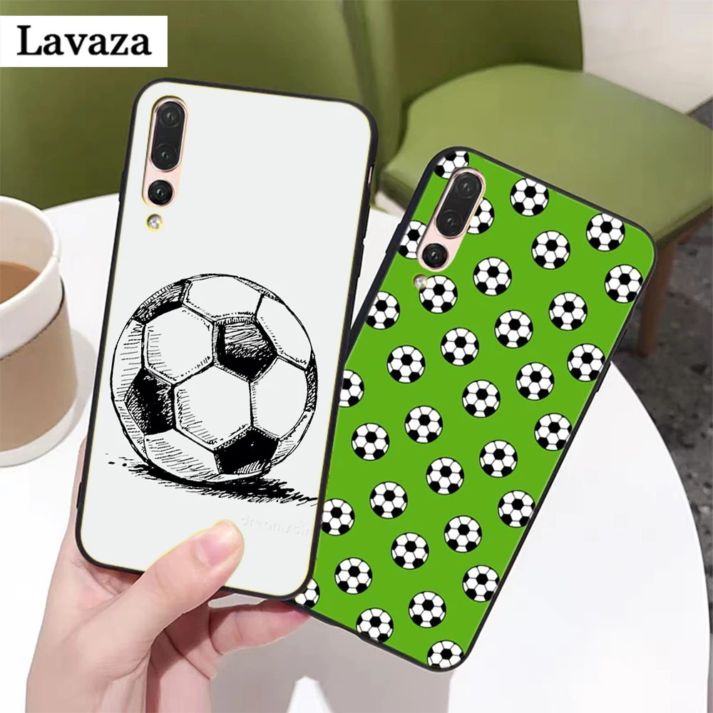 Силиконовый чехол с футбольным мячом для Huawei P8 Lite 2015 2017 P9 2016 Mimi P10 P20 Pro P Smart Z 2019