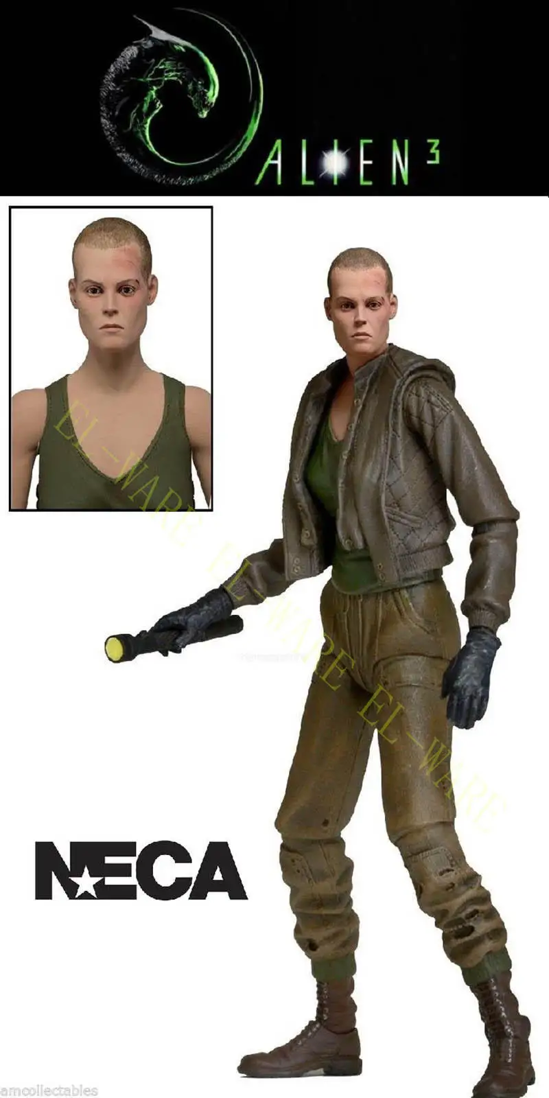 7 дюймов инопланетянин NECA серия 12 ltd. Ellen Ripley бомбардировщик куртка &quotПВХ фигурку