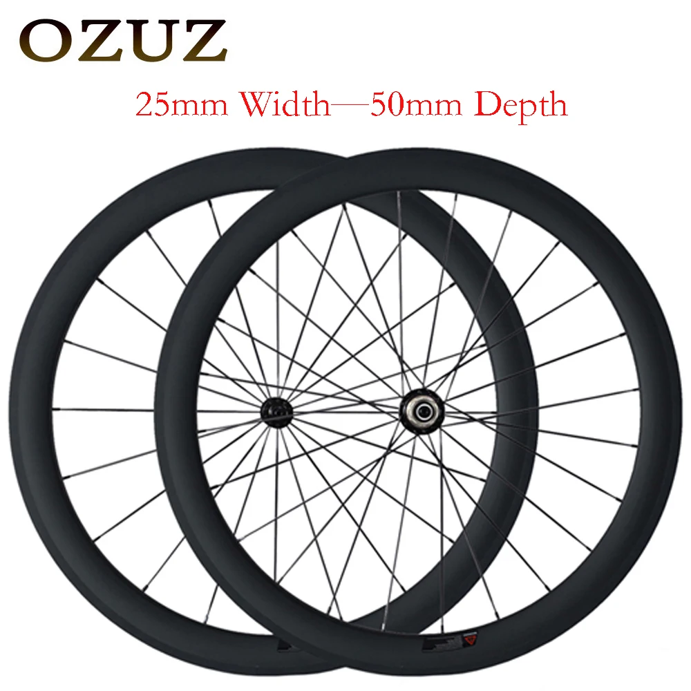 OZUZ ультра светильник R13 25 мм ширина дорожный велосипед карбоновое колесо 38 50