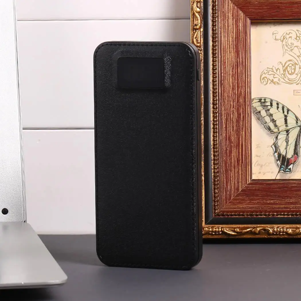 8000 мАч Внешний аккумулятор с двумя USB ЖК-цифровыми аккумуляторами зарядное