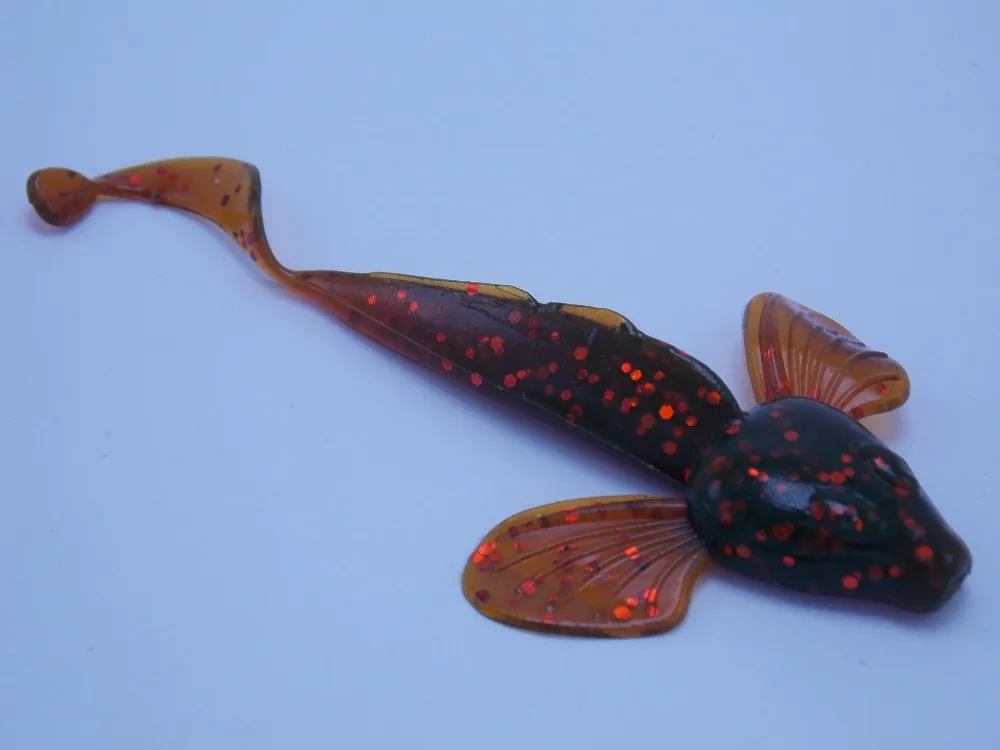 CATCHSIF 4 г 10 см Игра В раннюю весну грязи 4 цвета 24 шт. Sculpin мягкие рыболовные приманки