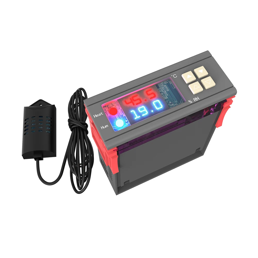 AC 110V 220V 10A SHT2000 цифровой регулятор температуры и влажности морозильник холодильник термостат инкубатор термометр гигрометр 230V