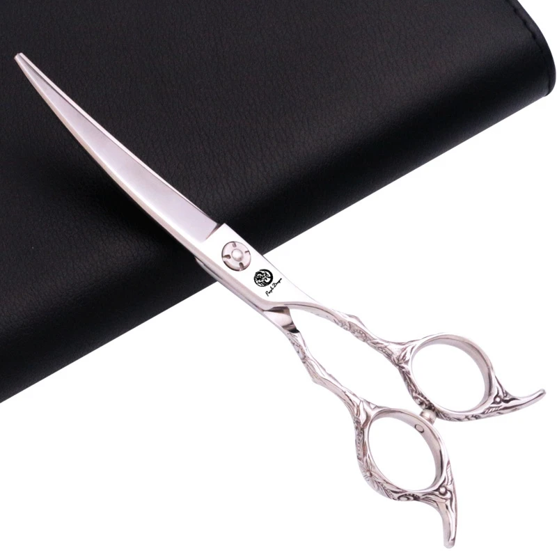 cutting 1 bag Freelander 6,0 ''профессиональные Япония 440c вверх изогнутые ножницы для парикмахерской - Цвет: cutting 1 bag