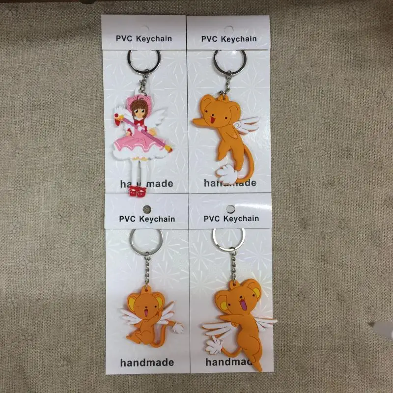 Брелок для ключей IVYYE в стиле аниме милый игрушечный держатель с рисунком из ПВХ