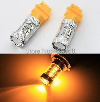 2 шт. T25 3157 p27 w2.5x16q 80 Вт Cree Chips Eclairage Ampoule Arriere Blanc/Rouge/yellow car парковка Arret | Автомобили и