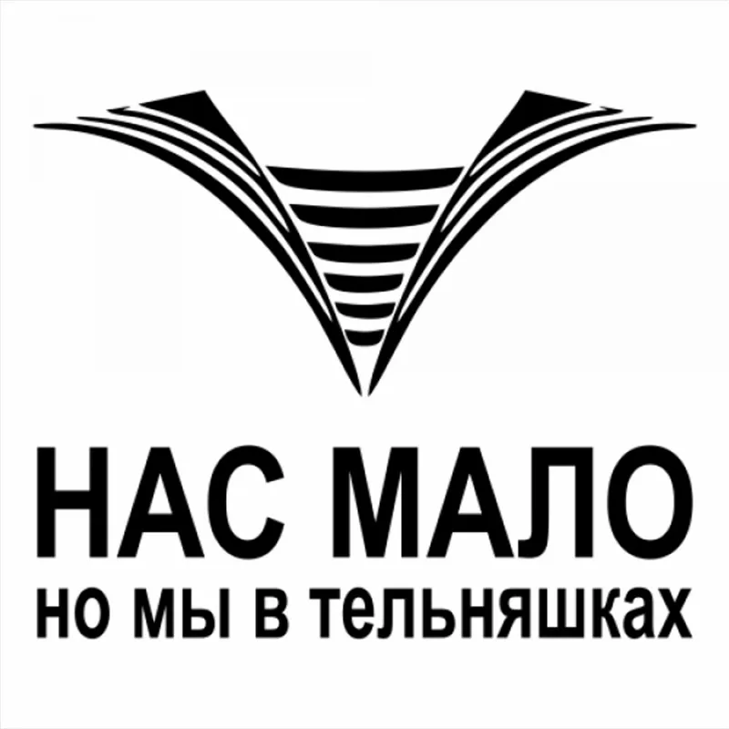 30x24 см у нас есть несколько но мы в жилете автомобильная наклейка цитата на