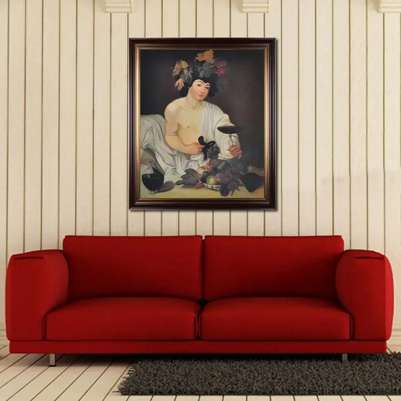 Классическая картина маслом воспроизведение картины Bacchus Caravaggio копия музейного