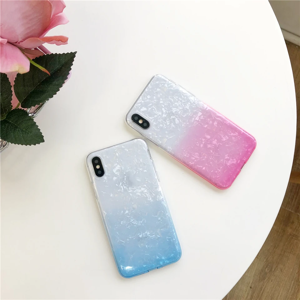 Rainbow Color Marble Case For iphone X 6 6s 7 8 Plus XR XS MAX Cover TPU Huawei P20 Lite P10 P9 Mate 20 10 Honor 9 7X Soft Shell |